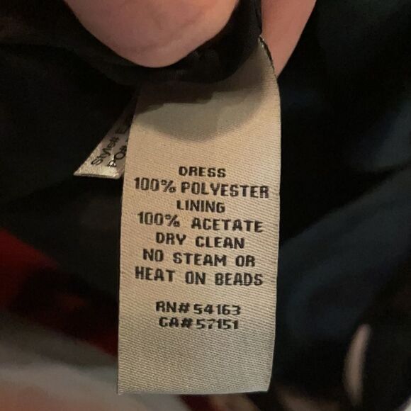 Eliza J Multicolored A-Line Dress with Sequined Neckline (Size: 4) - Picture 16 of 16